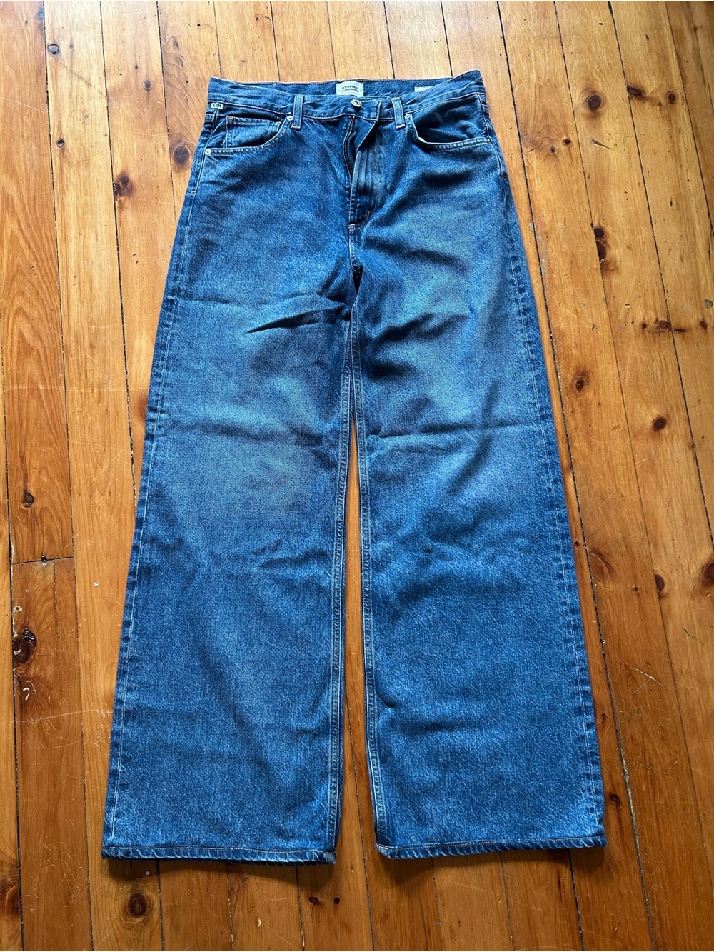 Citizens of Humanity Paloma Baggy Wide Leg Jeans in Siesta Size 28 Blue - Picture 2 of 9